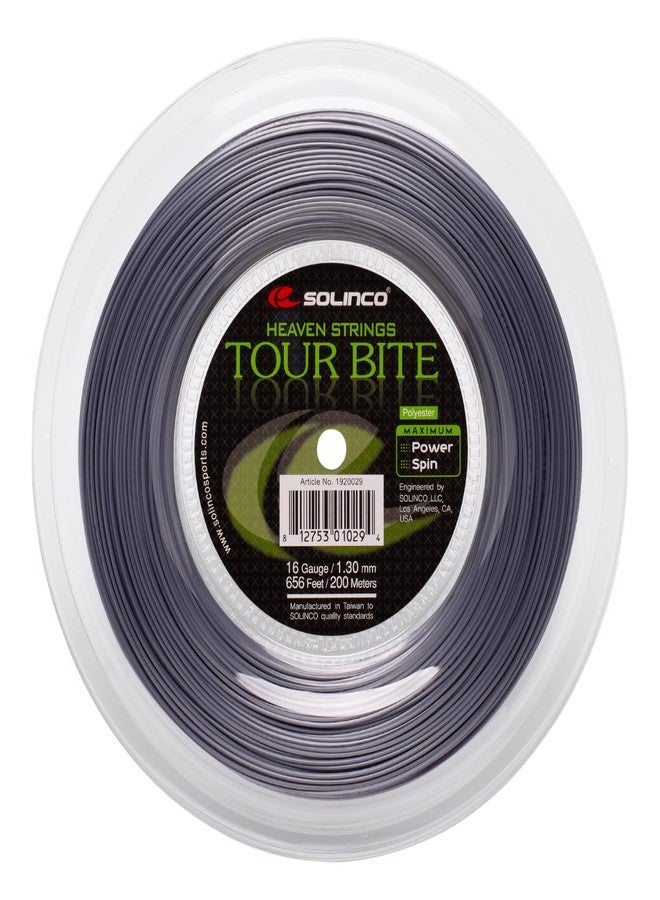 Solinco Tour Bite Co-Polyester Tennis String Mini Reel 328 ft / 100 m – Extreme Power, Spin & Control – Shaped Monofilament, Durable High-Performance Polyester 16L - Image 1